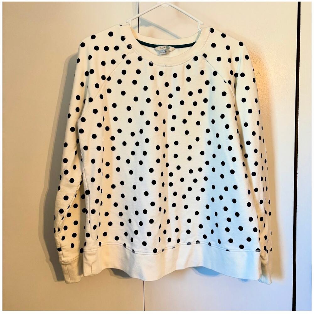 Boden sweatshirt polka dot size L